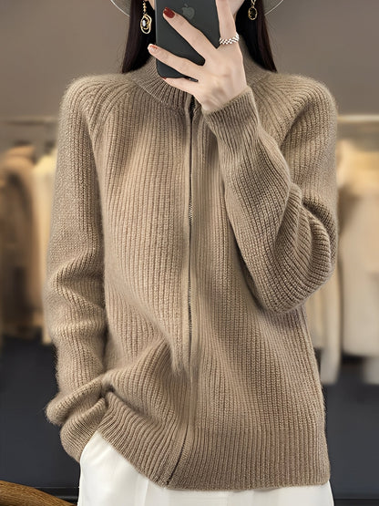 Brylee - Wolljacke mit Reißverschluss für Damen