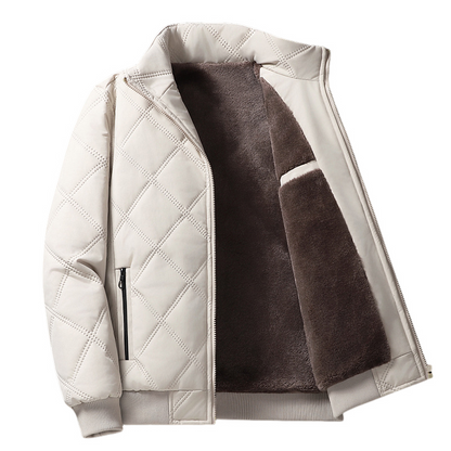 Declan - Elegante, com forro de fleece bomber jacket para homens