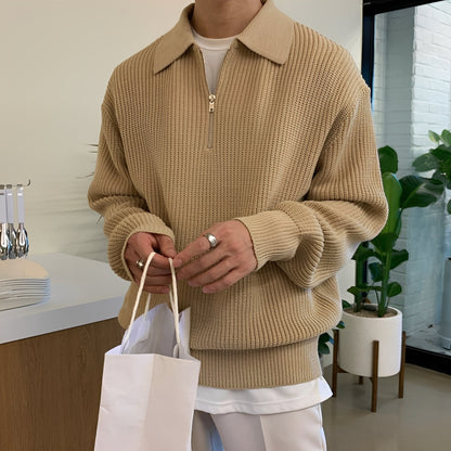 Archie - Loose-cut oversized knitted sweater for men