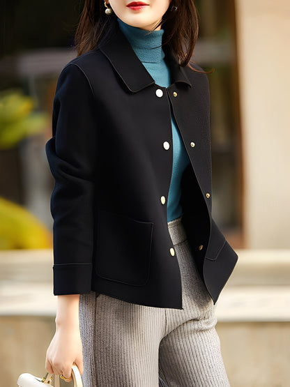 Meade - Elegant, warm button-down jacket for women