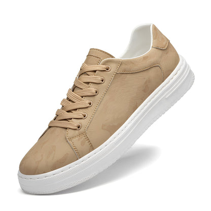 Ronan - Classic Leather and Canvas Sneakers for Men