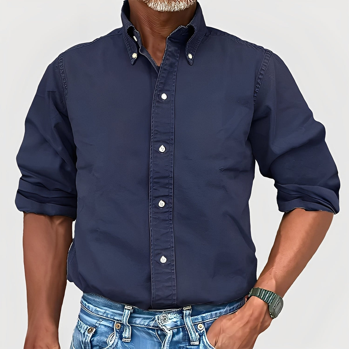 Micheal - Camiseta de manga longa confortável