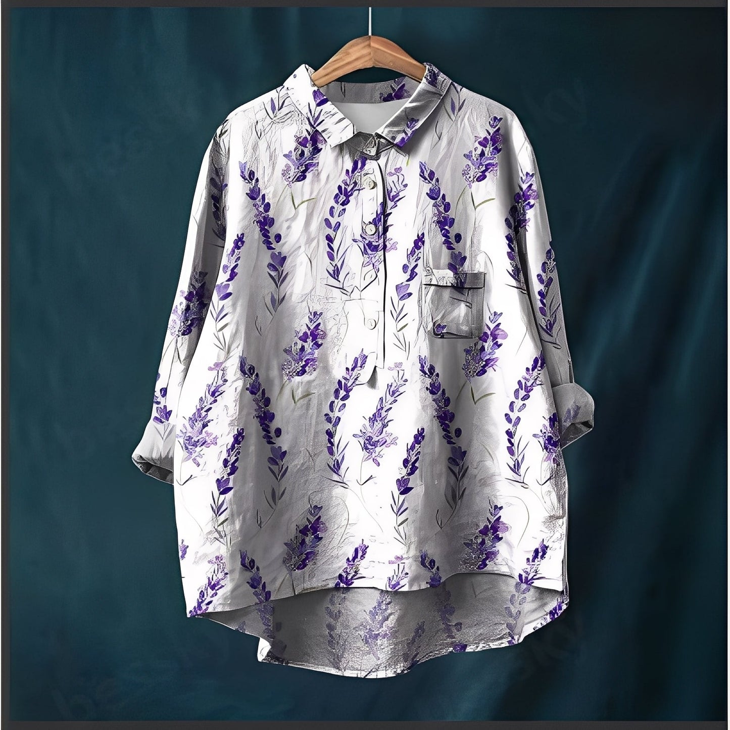 Garance - Classic long-sleeved blouse for woman