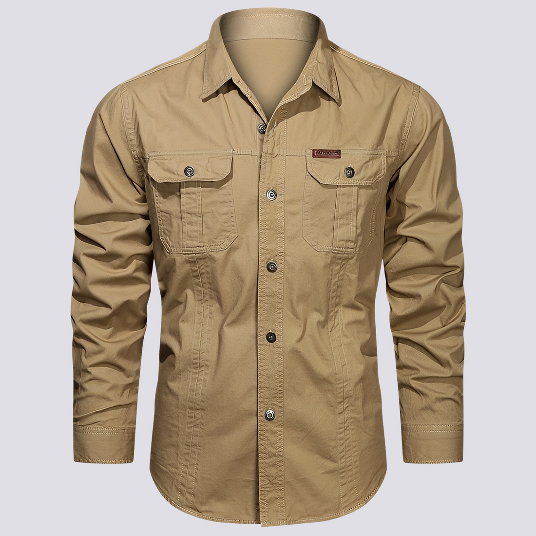 Franklin - Camisa Casual de Manga Longa