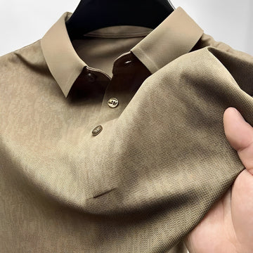 Zack - Camisa polo casual com padrão para homens