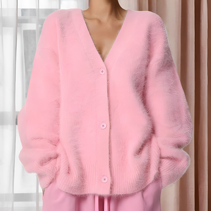 Emberly - Casual, solto pulôver de cashmere para mulheres