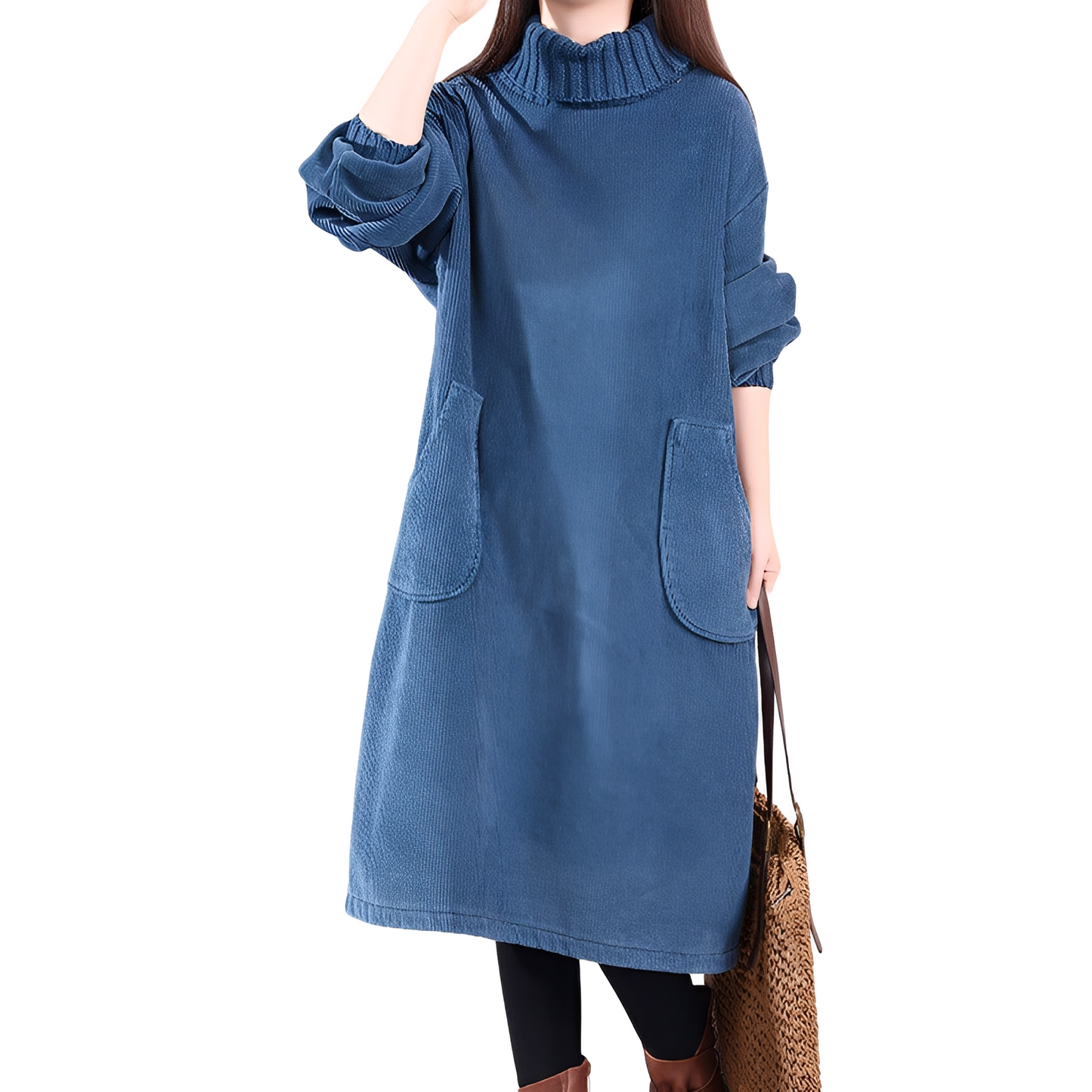 Molly - Casual and warm corduroy dress for women
