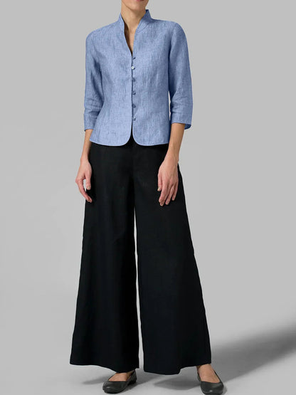 Brynna - High-neck quality blouse for women