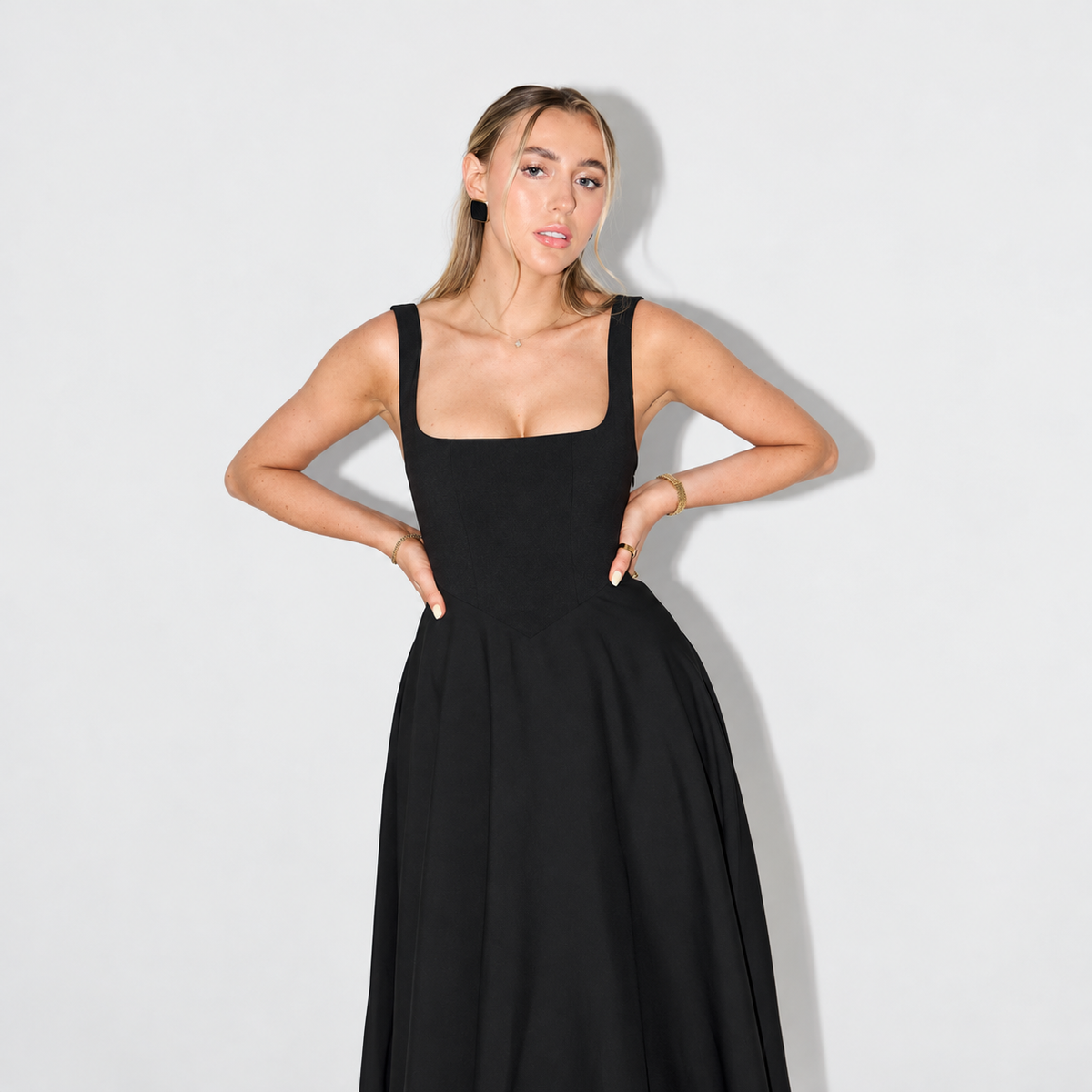 Melisa - Midi Vestido Feminino, Estiloso & Versátil
