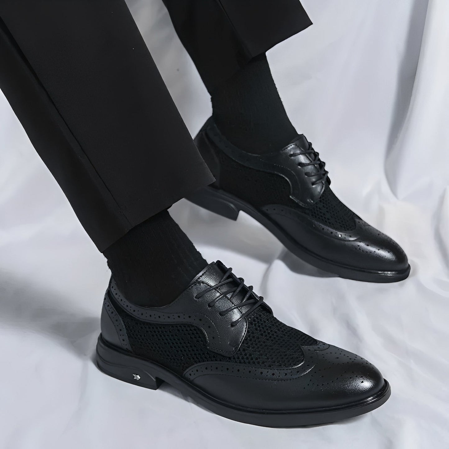 Lawrence - Elegant formal Oxford leather shoes for men