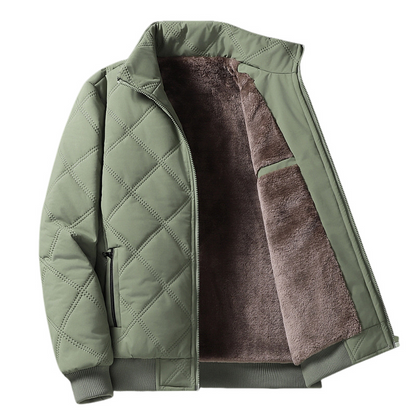 Declan - Elegante, com forro de fleece bomber jacket para homens