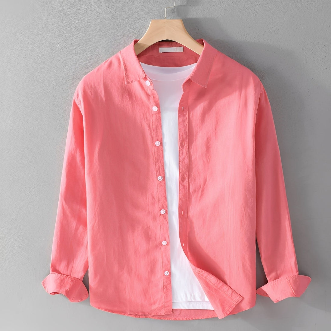 Rupert - Camisa Confortável de Manga Longa