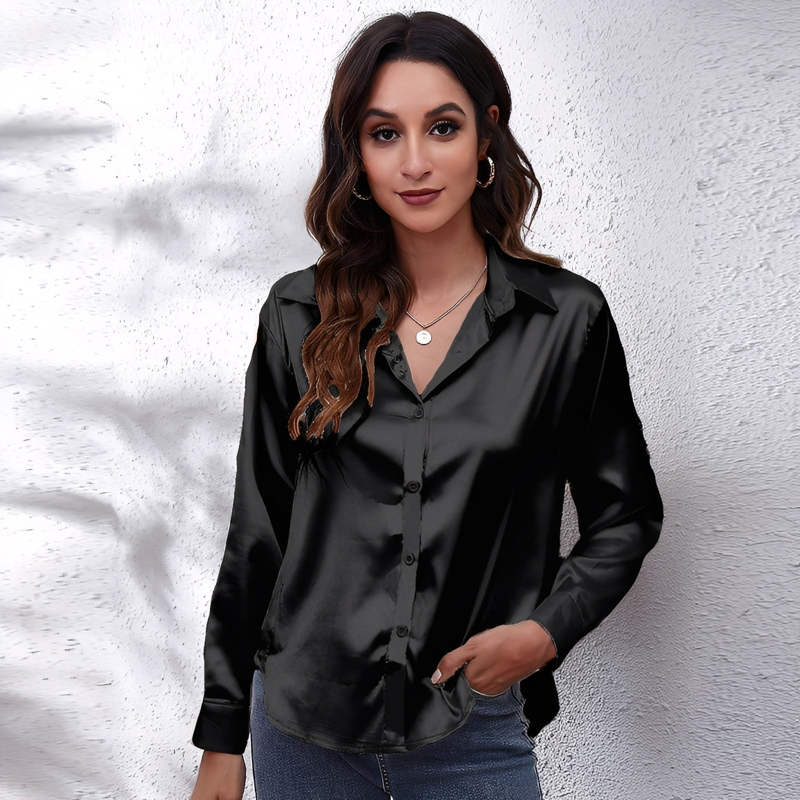 Haylee - Blusa leve e brilhante
