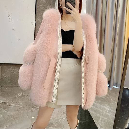 Brianna - Elegante casaco de pelo quente para mulheres