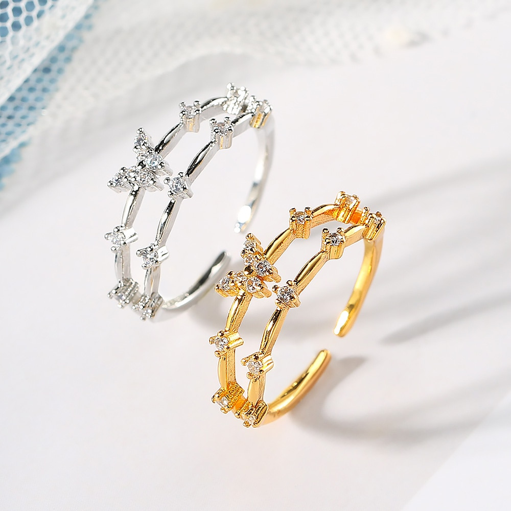 Verna – Bague elegante em forma de borboleta