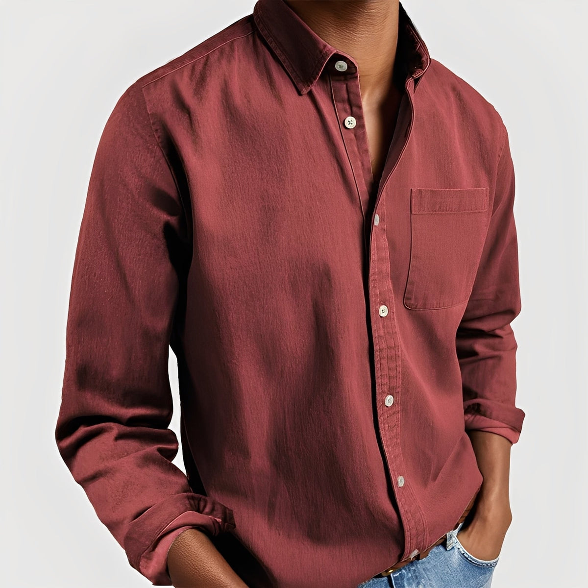 Tanner - Camisa casual com botões