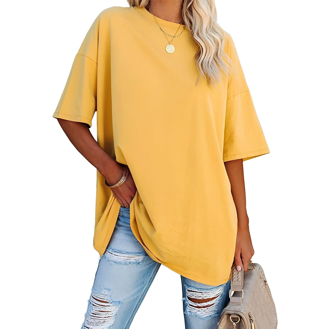 Alice - Camiseta Solta com Ombro Caído