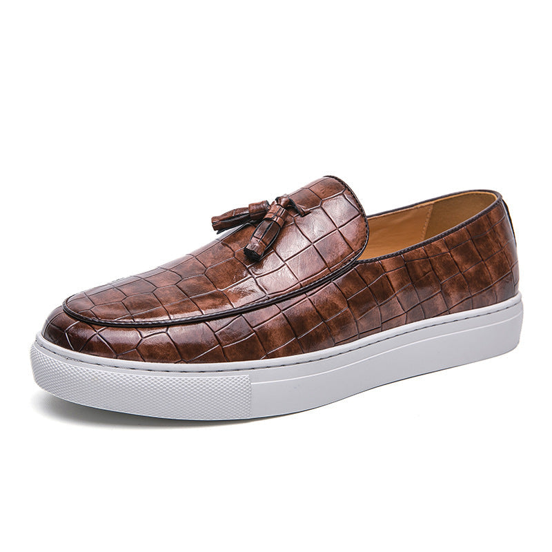 Steven - Elegant Leather Slip-on Shoes for Men