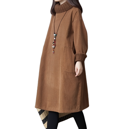 Molly - Casual and warm corduroy dress for women