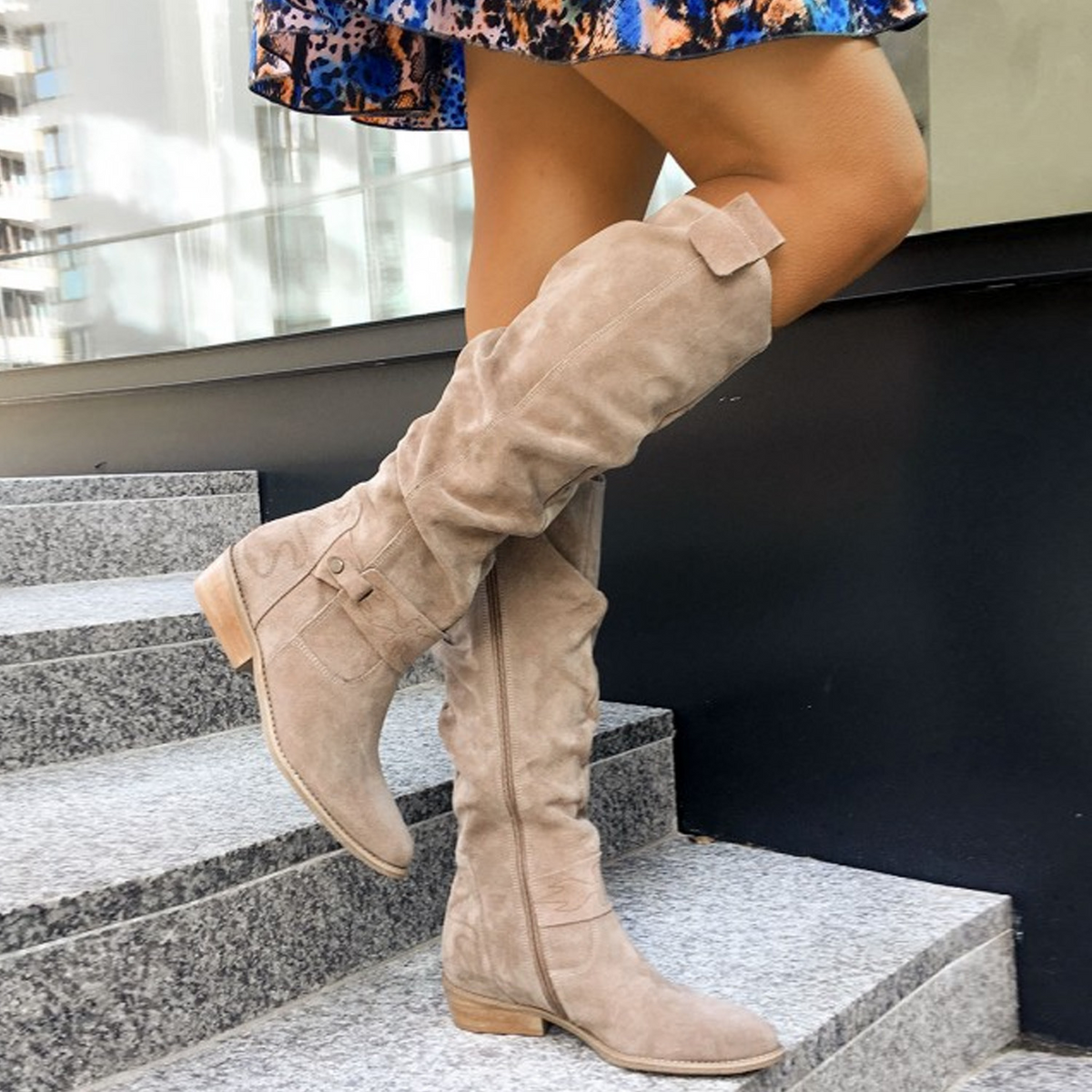 Terina – Bota casual até o joelho para mulheres