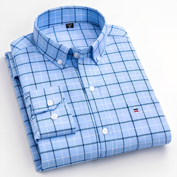 Nikolas - Camisa xadrez elegante para homens