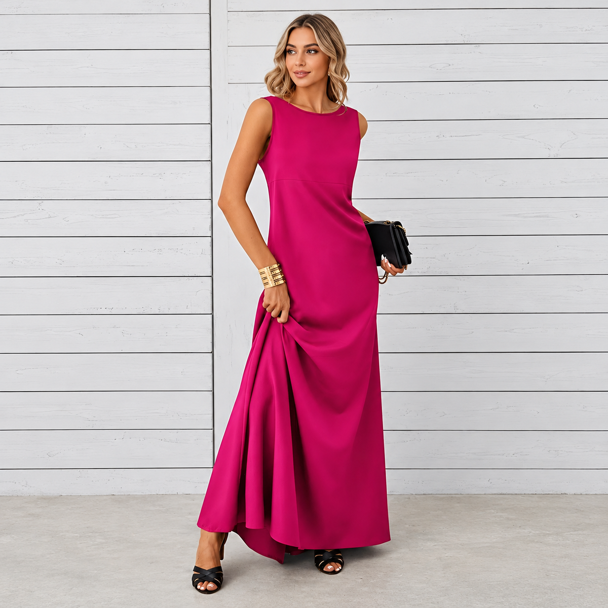 Saranna - Vestido Longo Estiloso para Mulheres