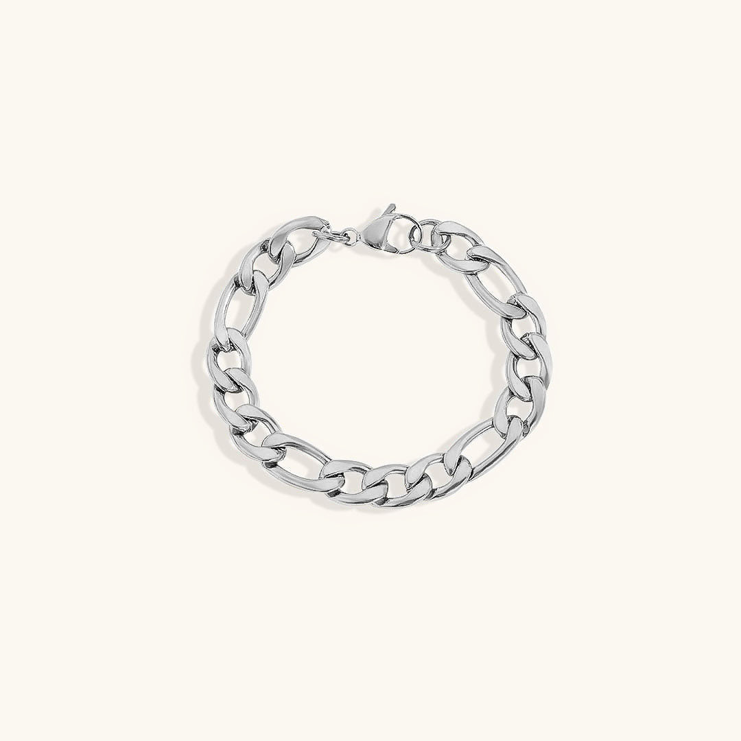 Saturno - Bracelete em corrente dourada