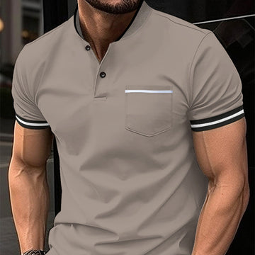 Teodor - Polo Masculino Azul Confortável