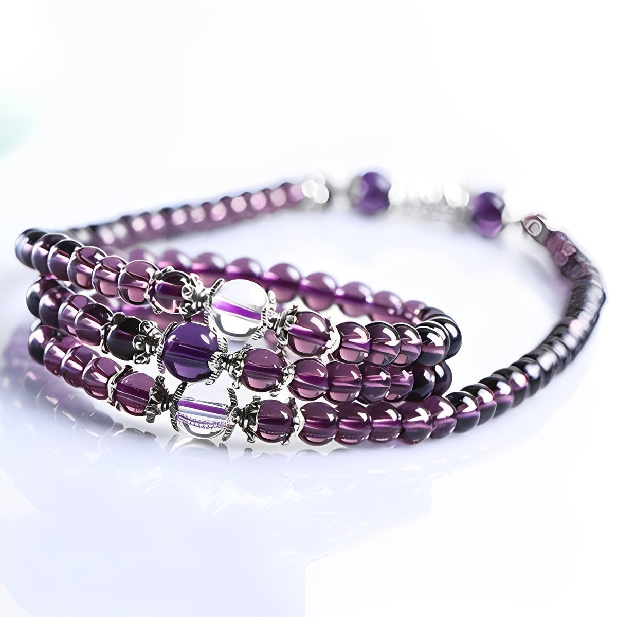Mia – Bracelete e colar espiritual em ametista