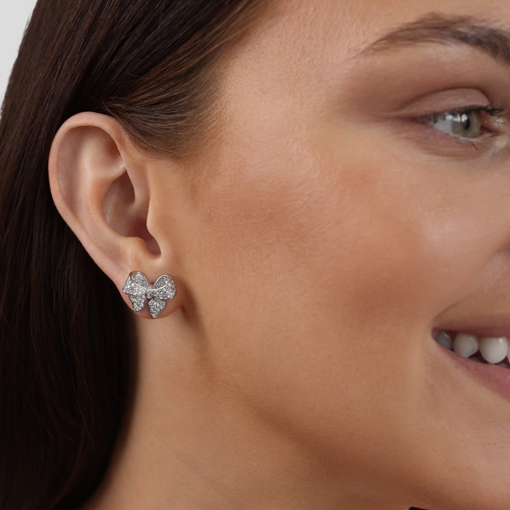 Minerva – Boucles de Oreilles Nœud