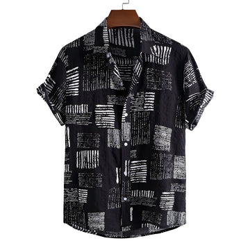 Jonah - Camisa estilosa de caimento solto para homens