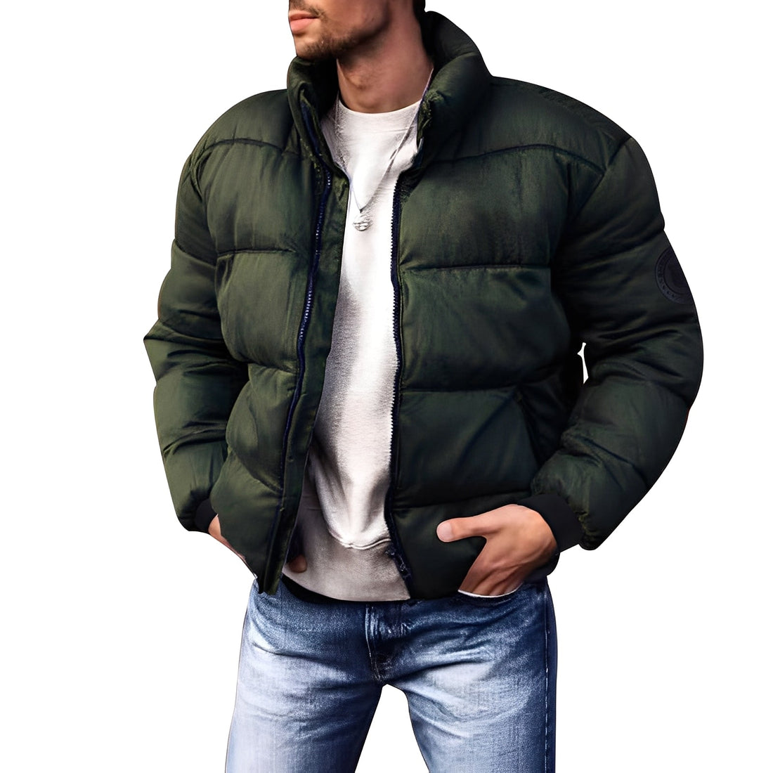 Keaton - Elegante jaqueta de penas acolchoada para homens