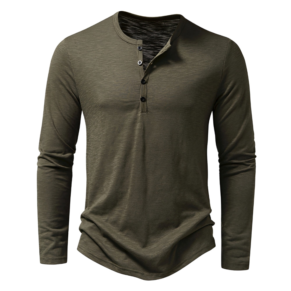 Randall – Camisa casual com mangas longas para homens