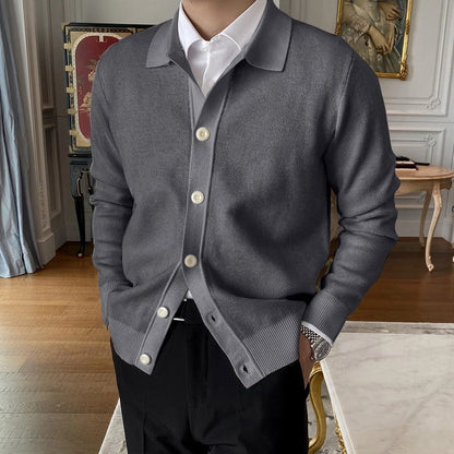 Andrew - Casaco de Lã Tricotado com Botões para Homens