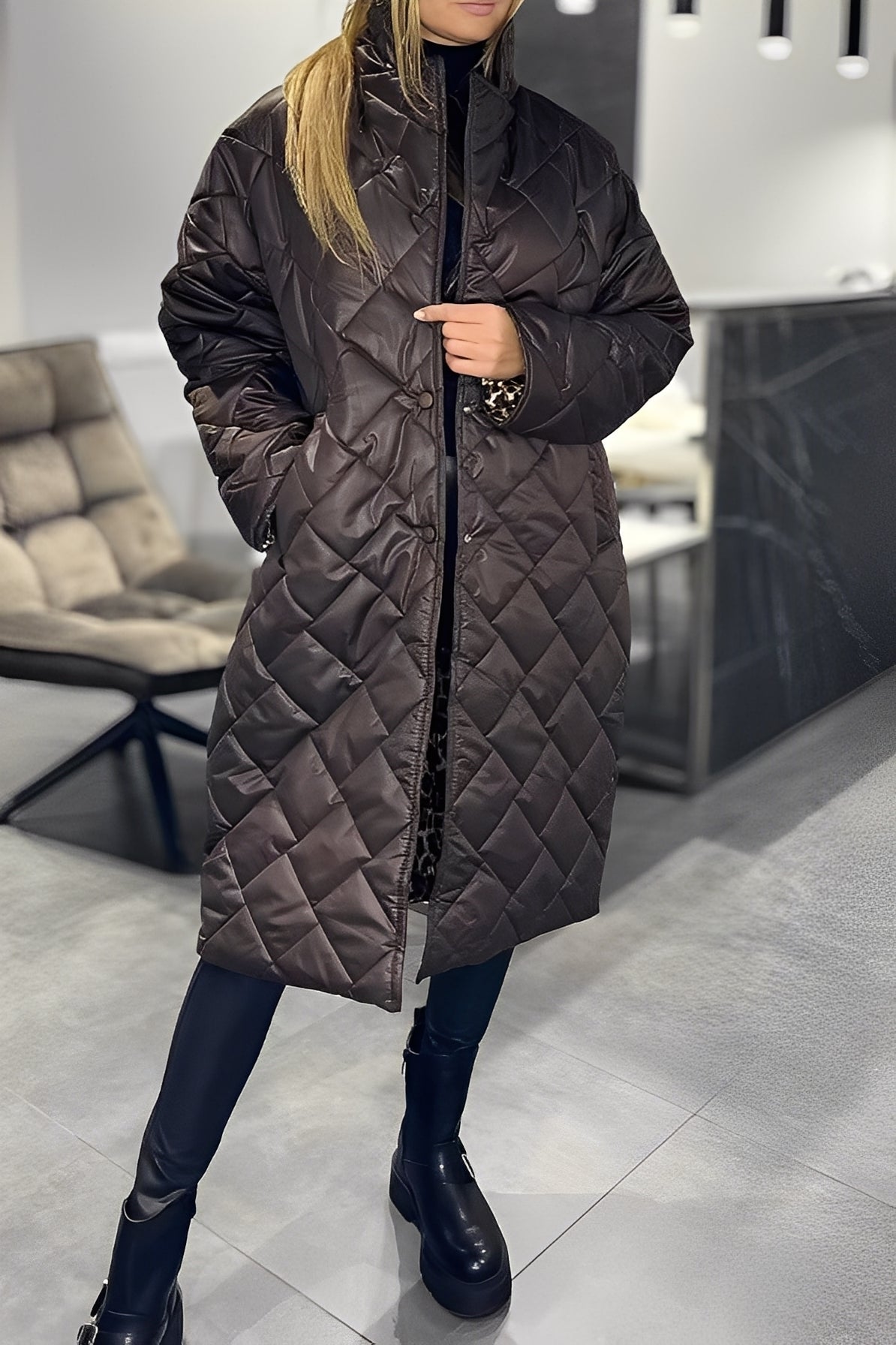 Beverly - Elegante casaco de penas solto para mulheres