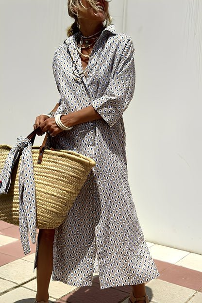 Amélie - Klassisches gestreiftes Kleid für Frauen