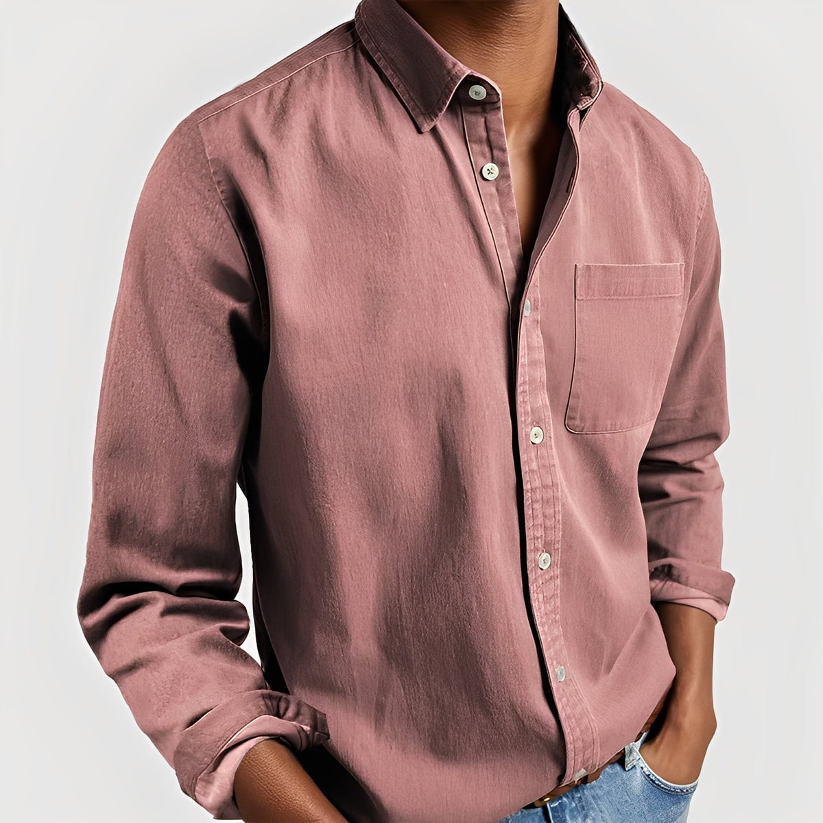 Tanner - Camisa casual com botões