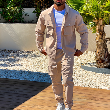 Arjay - Conjunto cargo duas peças tendência para homem