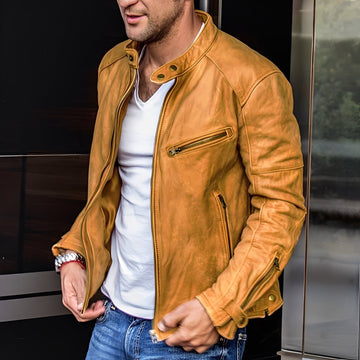 Hayden - Clássica Jaqueta Masculina com Bolsos com Fecho