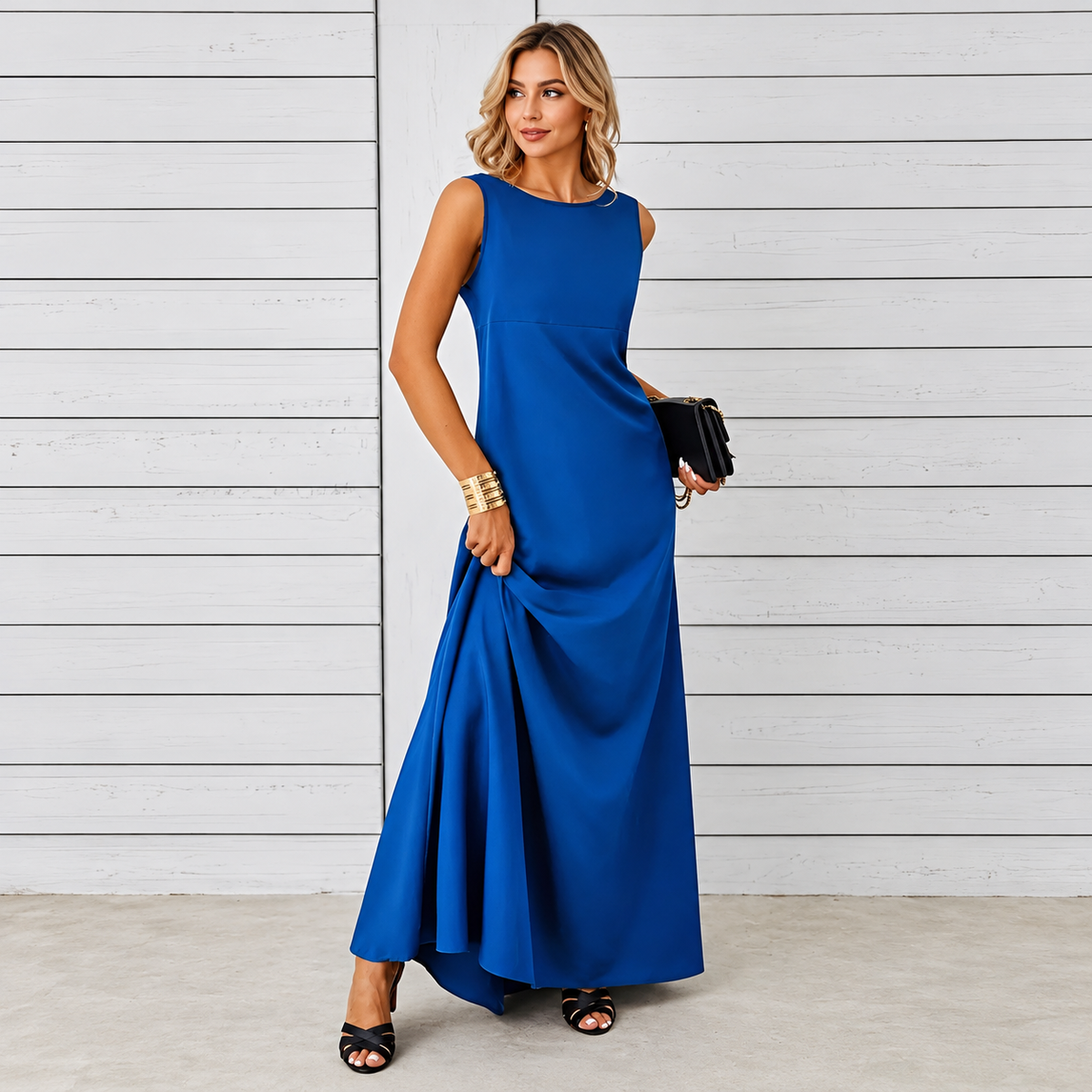 Saranna - Vestido Longo Estiloso para Mulheres