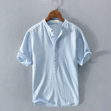 Asher - camisa de botão de manga curta