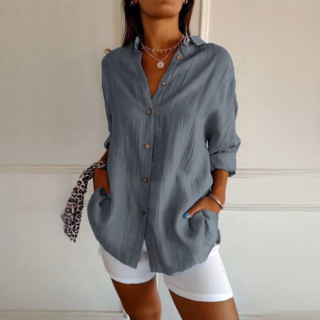 Xaelle - Camisa elegante com botões