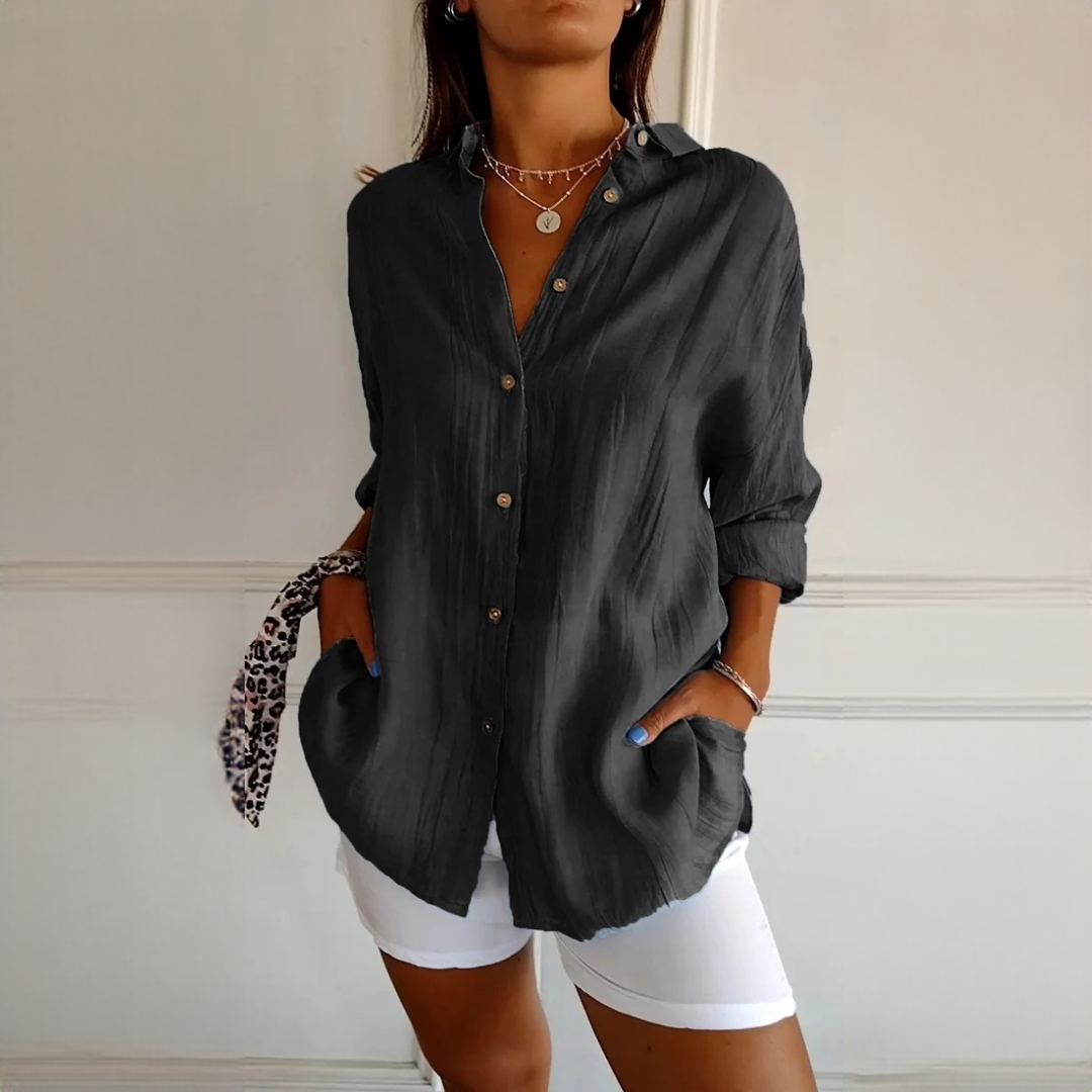 Xaelle - Camisa elegante com botões