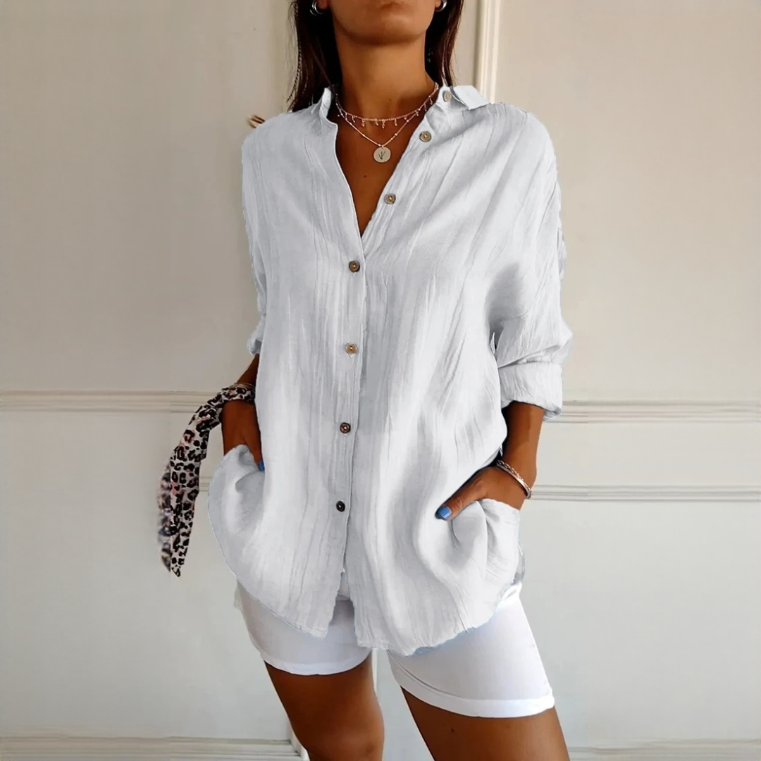 Xaelle - Camisa elegante com botões