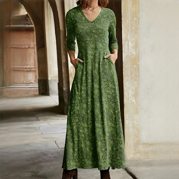 Sophie - Vestido vintage com mangas compridas