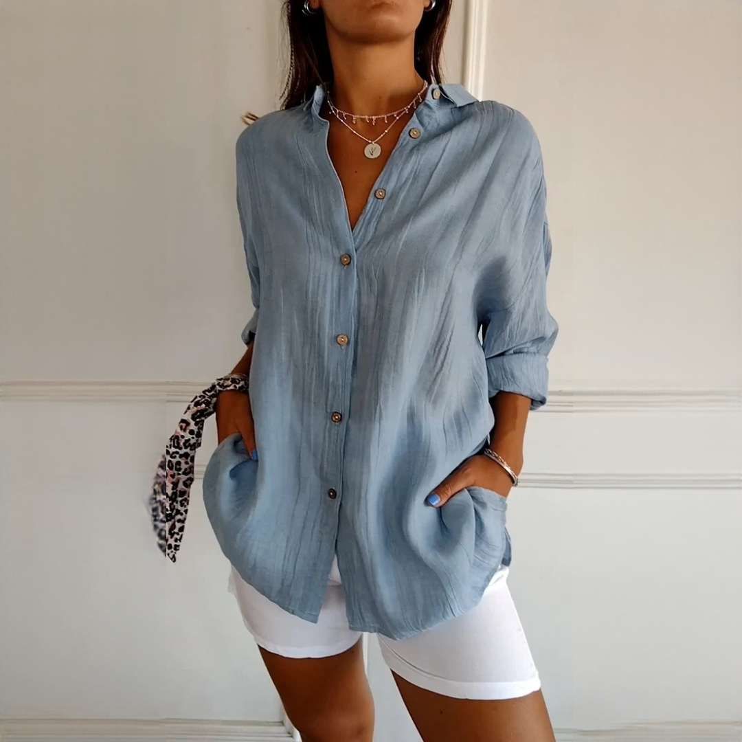 Xaelle - Camisa elegante com botões