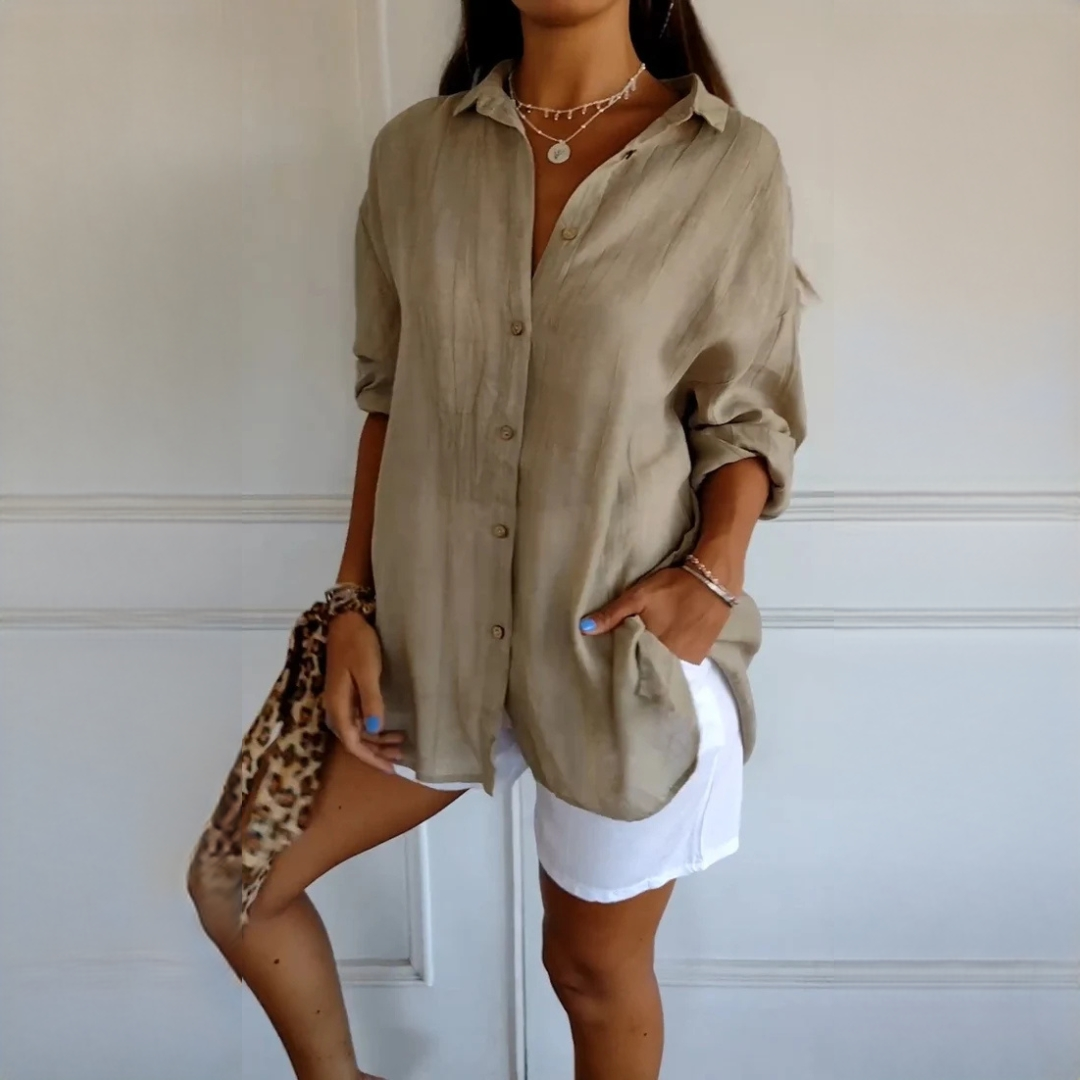 Xaelle - Camisa elegante com botões