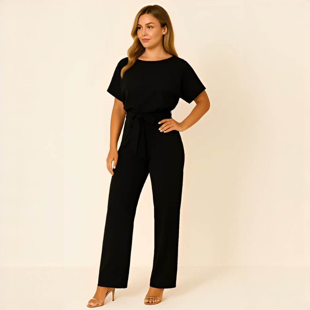 Nora - Macacão elegante com cinto