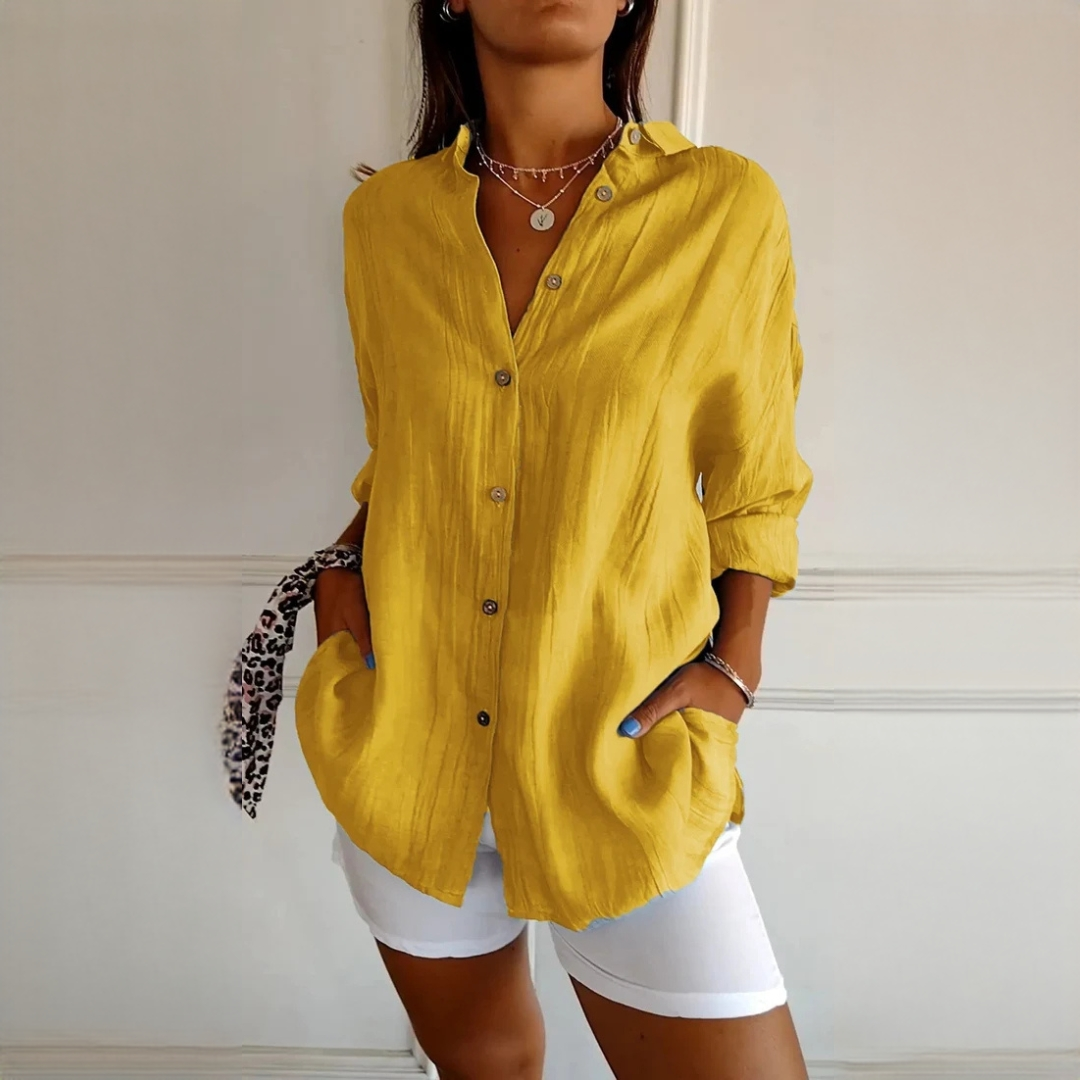 Xaelle - Camisa elegante com botões