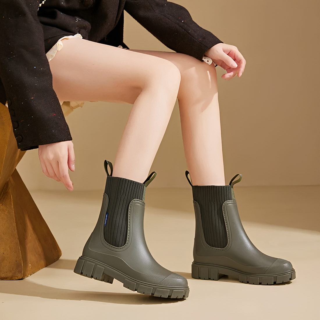 Claire - Botas de chuva confortáveis e impermeáveis